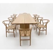AMERICAN ASHWOOD DINING SET IN NATURAL OAK 