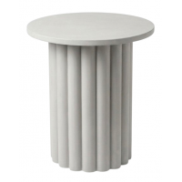 SCUPLTURAL FLUTED END TABLE SCUPLTURAL FLUTED END TABLE