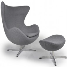 EGG CHAIR WITH OTTOMAN (PREMIUM)