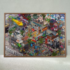 EBOY LA PIXEL ART POSTER