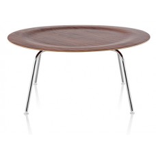 EAMES MOLDED COFFEE TABLE WITH STEEL LEG 