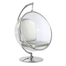 HANGING BUBBLE CHAIR WITH FIXED BASE