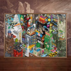 EBOY NEW YORK PIXEL ART POSTER